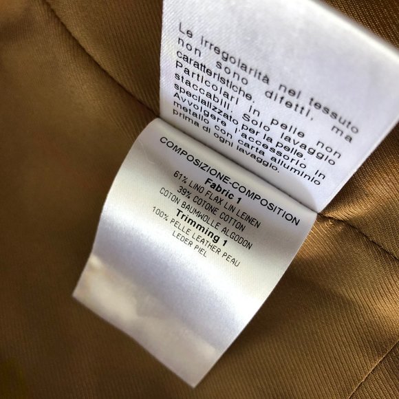 NWT Gucci linen & leather runway sleeveless safari blazer jacket - Picture 9 of 13